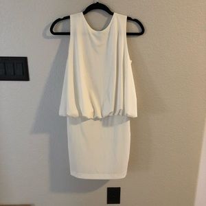NWOT Solid white backless dress